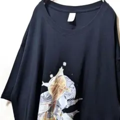 ナイツアリス デカロゴ Tシャツ ブラック 黒 2XL 古着