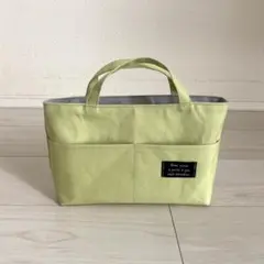 バッグインバッグ　帆布ピスタチオ
