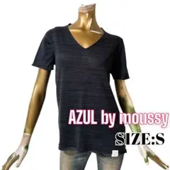 ⭐️A1237⭐️ AZUL ♥ シンプル Vネック サマーニット 薄手 Tシャツ