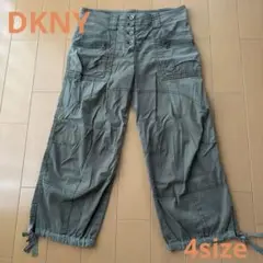 【4】DKNX ダナキャランニューヨーク　カーゴパンツ　カーキー　Mサイズ