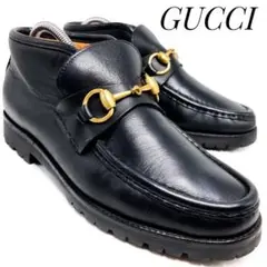 GUCCI グッチ ホースビット レザーショートブーツ 104-0088