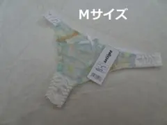 R317-9★【匿名配送】Tバック ショーツ(ホワイト系)M【複数購入割引有】
