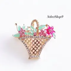 新品未使用品♡ブローチお花ペンダントフラワーゴールドヴィンテージ海外インポート