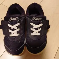 asics ブラック　キッズ　 スニーカー 15センチ　保育園