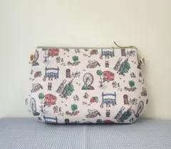 キャスキッドソン ハンドメイド ラミネート ロンドン ショルダー用 ポーチ