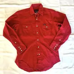 Wrangler 赤 ウエスタンシャツ　レッド　00s〜