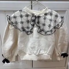 I MY ME 裏起毛　スウェット　トレーナー　冬服　未使用　キッズ　リボン柄