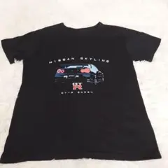 日産 NISSAN Tシャツ 半袖 スカイライン GT-R ブラック M