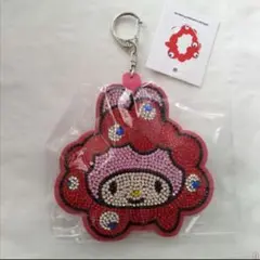 ☆ミャクミャク　マイメロディ　キラキラレザーキーホルダー大阪関西万博サンリオ