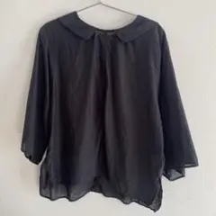 Koton フラットカラーブラウス コットンシルク