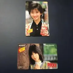昭和レトロ グリコ 本田美奈子ポスター・86年グリコ製品荷姿一覧表・ビニール袋 昭和レトロ グリコ 本田美奈子ポスター・86年グリコ製品荷姿一覧