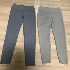 ユニクロ　ヨガ　ピラティス　パンツ レギンス　グレー　ベージュ　Mサイズ