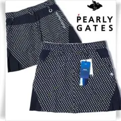 新品 PEARLY GATES ストレッチスカート ゴルフウェア 小紋エレキ柄