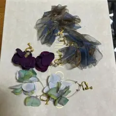 お花系イヤリングセット