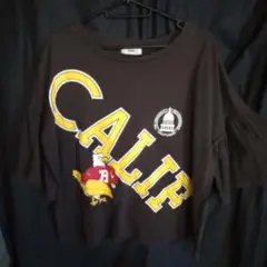 RCWB CALIF フレアスリーブTシャツ 黒