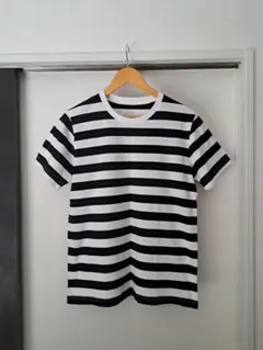 無印良品　メンズストライプ Tシャツ 白黒　Lサイズ　2～3回程の着用