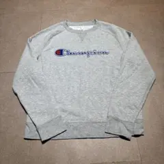 Champion トレーナー　スウェット　グレー　ロゴ　L