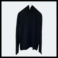 1153　モディファイ【XL】長袖　ハイネック　セーター　大きいサイズ　黒　美品