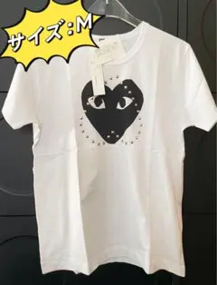 PLAY COMME des GARÇONS ハートスタッズTシャツ M &hh