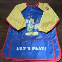 DISNEY ディズニー イングリッシュ エプロン ミッキー お絵かき