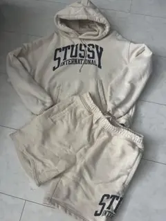 STUSSY スウェットセットアップ Mサイズ クリーム