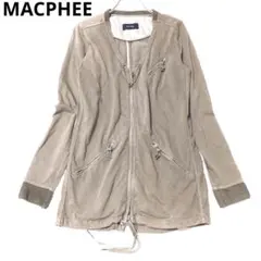 マカフィー　ブルゾン　アウター　ノーカラー　カジュアル　ブラウン　Ｖネック