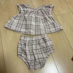 チェック柄コットンセット90