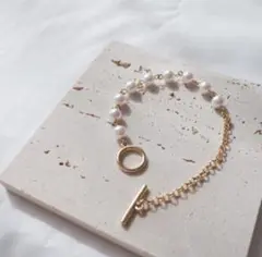 TLP Bracelet✨️NO.6 パールチェーンブレスレット