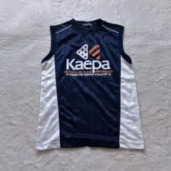 Kaepa ノースリーブジャージ ネイビー/ホワイト　タンクトップ　160