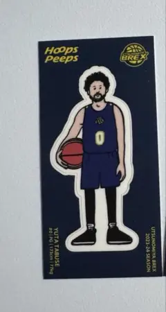 宇都宮ブレックス　Hoops Peeps ステッカー 田臥勇太