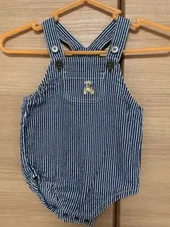 POLO baby ヒッコリーサロペット　ロンパース