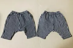 GU サマナルパンツ・ベビー半ズボン　80cm 2枚セット【中古美品】