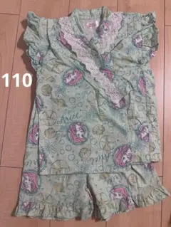 美品 アリエル 甚平 110 サイズ ディズニー プリンセス