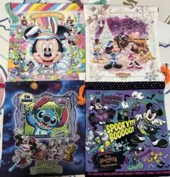 ディズニーランド　ディズニーシー　きんちゃく 4枚　③