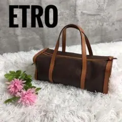 ETRO エトロ 総柄ペイズリー PVCレザー ミニボストン スクエア 箱型