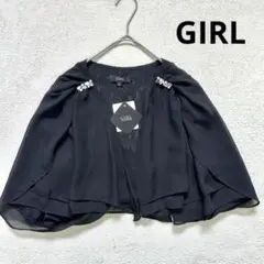 新品❤️【ガール】XL 結婚式 ボレロ 半袖 ブラックブライダルケープ