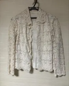 昭和レトロ　総花柄レースジャケット
