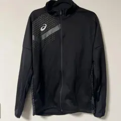 アシックス　ジャージ　ジャケット　ストレッチ　ネイビー　XL