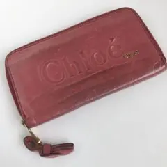 Chloe クロエ 長財布 ラウンドファスナー ロゴ