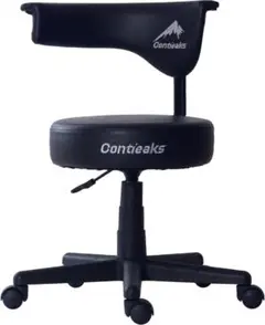 Contieaks ゲーミングチェア スツール 合皮 ブラック 黒 アーク V2