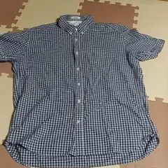 チェックシャツ★メンズ★半袖シャツ★H&M　Lサイズ