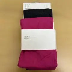 H&M　キッズタイツ2枚セット（ピンク・グレー）