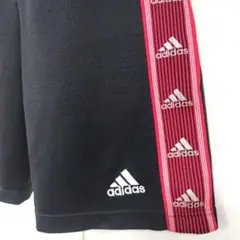 adidas120cm Clima365機能性ハーフパンツ　黒／赤