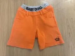 ベビードール　オレンジ　ハーフパンツ　男の子　80センチ