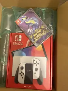 【未開封】Switch本体有機EL JCホワイト/ポケットモンスターバイオレット