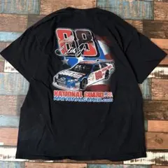 ビンテージ　古着　レーシング　メンズ　半袖tシャツ　黒　サイズXL