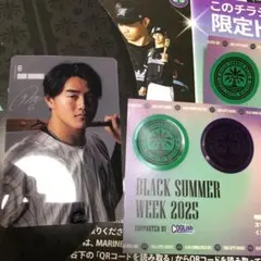 千葉ロッテマリーンズ　クリアカード　西川史礁　ステッカー