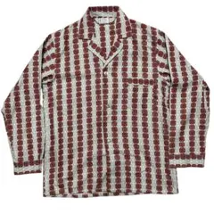 ビンテージ 60s デッドストック　タウンクラフト　総柄　パジャマシャツ 開襟