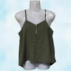 Lutique　ルティーク　キャミソール　グリーン　レディース　ストラップ　L