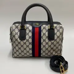 美品 GUCCI グッチ シェリーライン 2way ショルダーバッグ ボストン